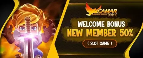 Bonus Sambutan Member Baru 50% promotion banner